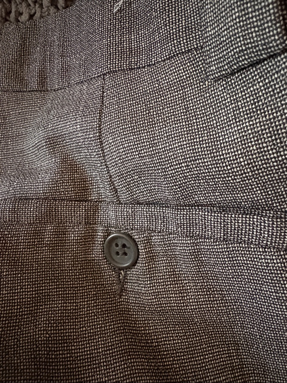 Jones New York Men's Charcoal Gray Textured dress pants